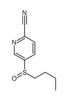 5-butylsulfinylpyridine-2-carbonitrile Structure