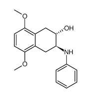 (2S,3S)-5,8-Dimethoxy-3-phenylamino-1,2,3,4-tetrahydro-naphthalen-2-ol结构式