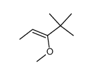 cis-4,4-Dimethyl-3-methoxy-2-pentene结构式