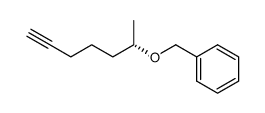 (S)-((hept-6-yn-2-yloxy)methyl)benzene结构式