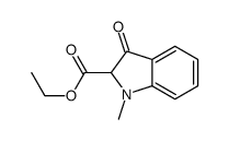 ethyl 1-methyl-3-oxo-2H-indole-2-carboxylate结构式