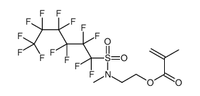 2-[methyl[(tridecafluorohexyl)sulphonyl]amino]ethyl methacrylate Structure