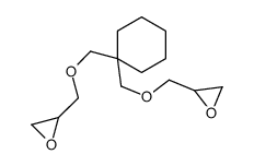 2-[[1-(oxiran-2-ylmethoxymethyl)cyclohexyl]methoxymethyl]oxirane结构式