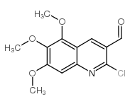 2-CHLORO-5,6,7-TRIMETHOXY-QUINOLINE-3-CARBALDEHYDE structure