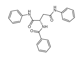 (2R)-2-benzoylamino-N1,N4-diphenyl-succinamide结构式