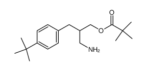 N-[2-(4-tert-butylbenzyl)-3-pivaloyloxy-propyl]hydroxylamine结构式