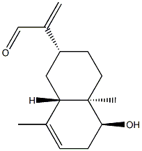 (2R)-1,2β,3,4,4a,5,6,8aβ-Octahydro-5β-hydroxy-4aα,8-dimethyl-α-methylene-2-naphthaleneacetaldehyde结构式