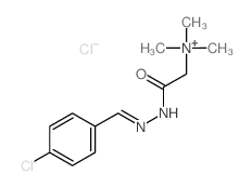 Ethanaminium,2-[2-[(4-chlorophenyl)methylene]hydrazinyl]-N,N,N-trimethyl-2-oxo-, chloride(1:1) Structure