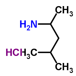 4-Methyl-2-pentanamine hydrochloride structure