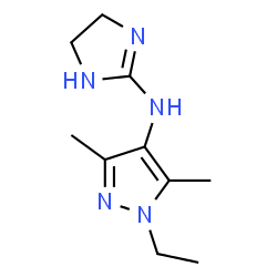 1H-Pyrazol-4-amine,N-(4,5-dihydro-1H-imidazol-2-yl)-1-ethyl-3,5-dimethyl-(9CI)结构式