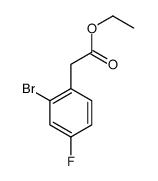 ethyl 2-(2-bromo-4-fluorophenyl)acetate structure