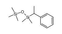 1,1,1,3,3-pentamethyl-3-(1-phenylethyl)disiloxane Structure