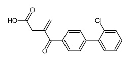 4-[4'-(2-chlorophenyl)phenyl]-4-oxo-2-methylenebutanoic acid Structure