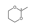 2-methyl-1,3-dioxan-2-ylium结构式