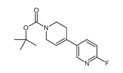 tert-butyl 4-(6-fluoropyridin-3-yl)-3,6-dihydro-2H-pyridine-1-carboxylate Structure