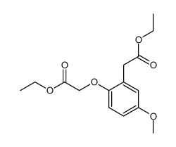 ethyl(2-ethoxycarbonylmethoxy-5-methoxyphenyl)acetate Structure