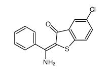 2-[amino(phenyl)methylidene]-5-chloro-1-benzothiophen-3-one Structure