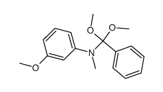 N-(dimethoxy(phenyl)methyl)-3-methoxy-N-methylaniline Structure