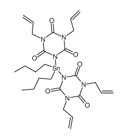 Bis(diallylisocyanurato)dibutyltin Structure