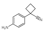 1-(4-Aminophenyl)cyclobutanecarbonitrile structure