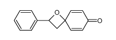 4'-Phenylspiro(cyclohexa-2,5-diene-1,2'-oxetan)-4-one结构式