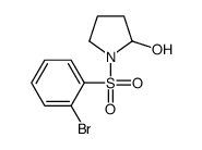 1-(2-bromophenyl)sulfonylpyrrolidin-2-ol Structure