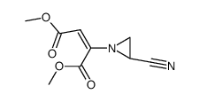 dimethyl 2-(2-cyanoaziridin-1-yl)but-2-enedioate结构式