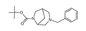 tert-butyl 3-benzyl-3,6-diazabicyclo[3.2.1]octane-6-carboxylate结构式