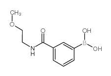 3-(2-甲氧基乙基氨甲酰基)苯基硼酸结构式