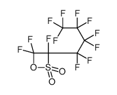 3,4,4-Trifluoro-3-(nonafluorobutyl)-1,2-oxathietane 2,2-dioxide结构式