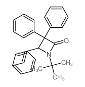 3,3-diphenyl-4-(2-phenylethenyl)-1-tert-butyl-azetidin-2-one结构式