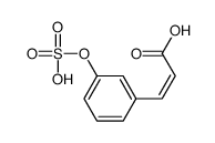 (E)-3-(3-sulfooxyphenyl)prop-2-enoic acid结构式