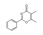 5,6-dimethyl-2-phenyl-1,3-oxazin-4-one Structure