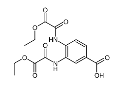 3,4-bis[(2-ethoxy-2-oxoacetyl)amino]benzoic acid Structure