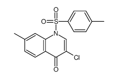 4(1)-Quinolone,3-chloro-7-methyl-1-p-tolylsulfonyl- (2CI)结构式