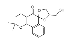 4'-(hydroxymethyl)-2,2-dimethyl-3,4-dihydro-2H,5H-spiro[benzo[h]chromene-6,2'-[1,3]dioxolan]-5-one Structure