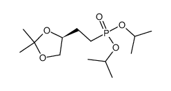 diisopropyl (S)-3,4-O-isopropylidene-3,4-dihydroxybutyl-1-phosphonate Structure