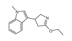 3-(5-ethoxy-3,4-dihydro-2H-pyrrol-3-yl)-1-methylindole结构式