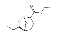 Ethyl 7-Ethyl-5-methyl-6,8-dioxabicyclo<3.2.1>octane-4-carboxylate Structure