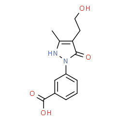 3-[4-(2-HYDROXYETHYL)-3-METHYL-5-OXO-2,5-DIHYDRO-1H-PYRAZOL-1-YL]BENZENECARBOXYLIC ACID picture