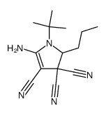 5-Amino-1-tert-butyl-2-propyl-1,2-dihydro-pyrrole-3,3,4-tricarbonitrile Structure