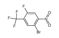 1-溴-4-氟-2-硝基-5-(三氟甲基)苯结构式