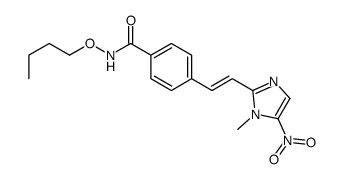 N-butoxy-4-[2-(1-methyl-5-nitroimidazol-2-yl)ethenyl]benzamide Structure