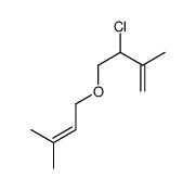 3-chloro-2-methyl-4-(3-methylbut-2-enoxy)but-1-ene Structure