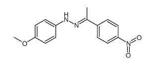 4-nitroacetophenone 4-methoxyphenylhydrazone Structure