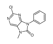 2-chloro-7-methyl-9-phenylpurin-8-one结构式