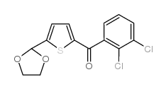 2-(2,3-DICHLOROBENZOYL)-5-(1,3-DIOXOLAN-2-YL)THIOPHENE结构式