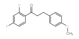 2',4'-DIFLUORO-3-(4-THIOMETHYLPHENYL)PROPIOPHENONE Structure