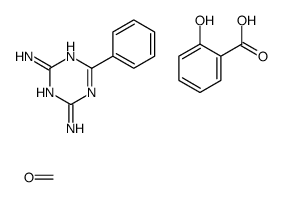 formaldehyde,2-hydroxybenzoic acid,6-phenyl-1,3,5-triazine-2,4-diamine结构式