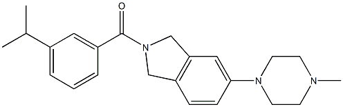 (5-isopropylphenyl)-[5-(4-methylpiperazin-1-yl)-1,3-dihydroisoindol-2-yl]methanone结构式